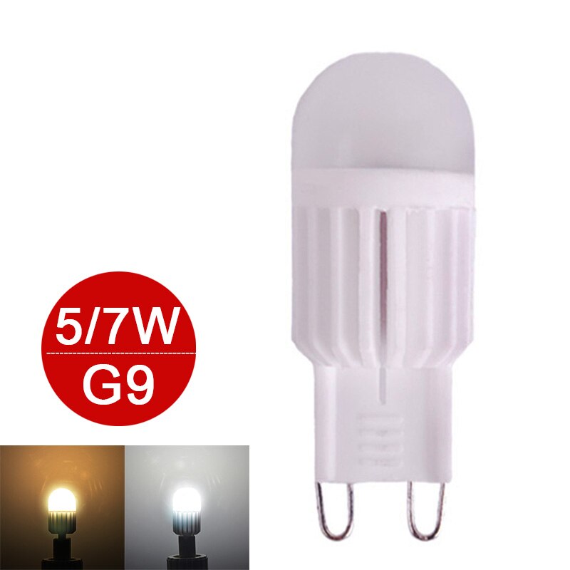 ̴ G9 LED  5W 7W LED G9  220V LED    鸮 Lampada LED     ҷΰ 6pcs / lot ü/Mini G9 LED Lamp 5W 7W LED G9 Light 220V LED Bulb Hig